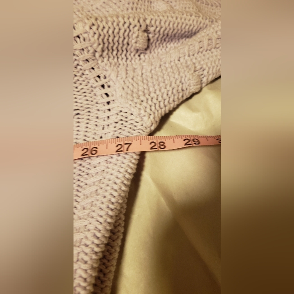 Sandy Liang (For Target) Off-the-Shoulder Lavender Sweater - Picture 11 of 12